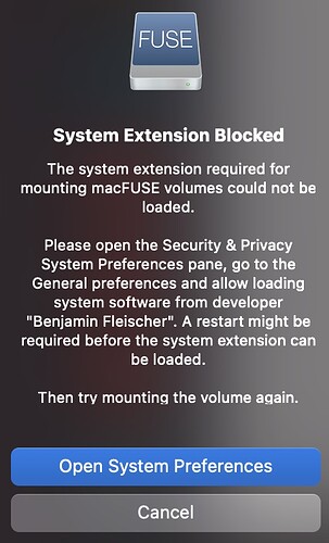 System Extension Blocked