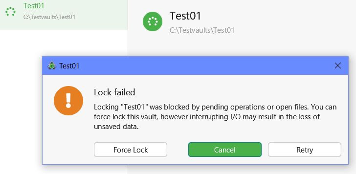 lock failed