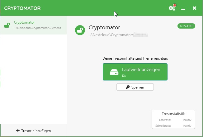 Cryptomator UI